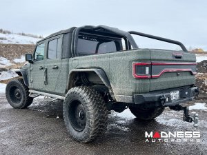 Jeep Gladiator JT Racetrack Series - LED Tailgate Panel - Red Lens